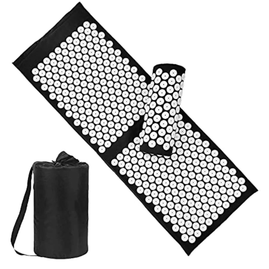 Acupressure Mat & Pillow Set with Carry Bag, Extra Long for Neck & Back Pain Relief | StriveRiseFit