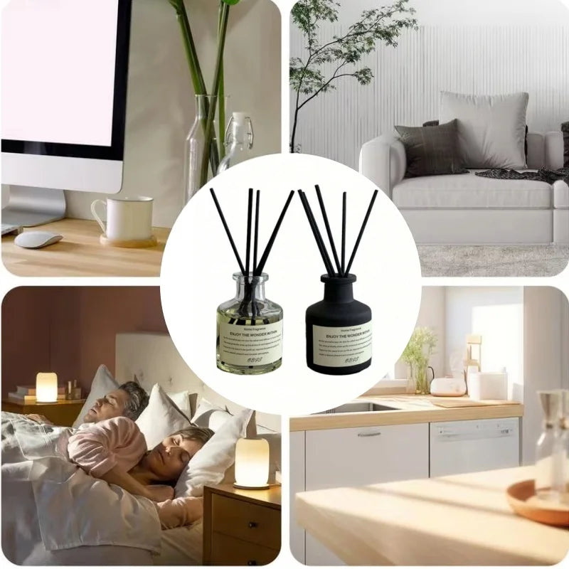 Flameless Reed Diffuser Set | 50ml Fragrance Oil & Diffuser Sticks | 4 Scents | StriveRiseFit