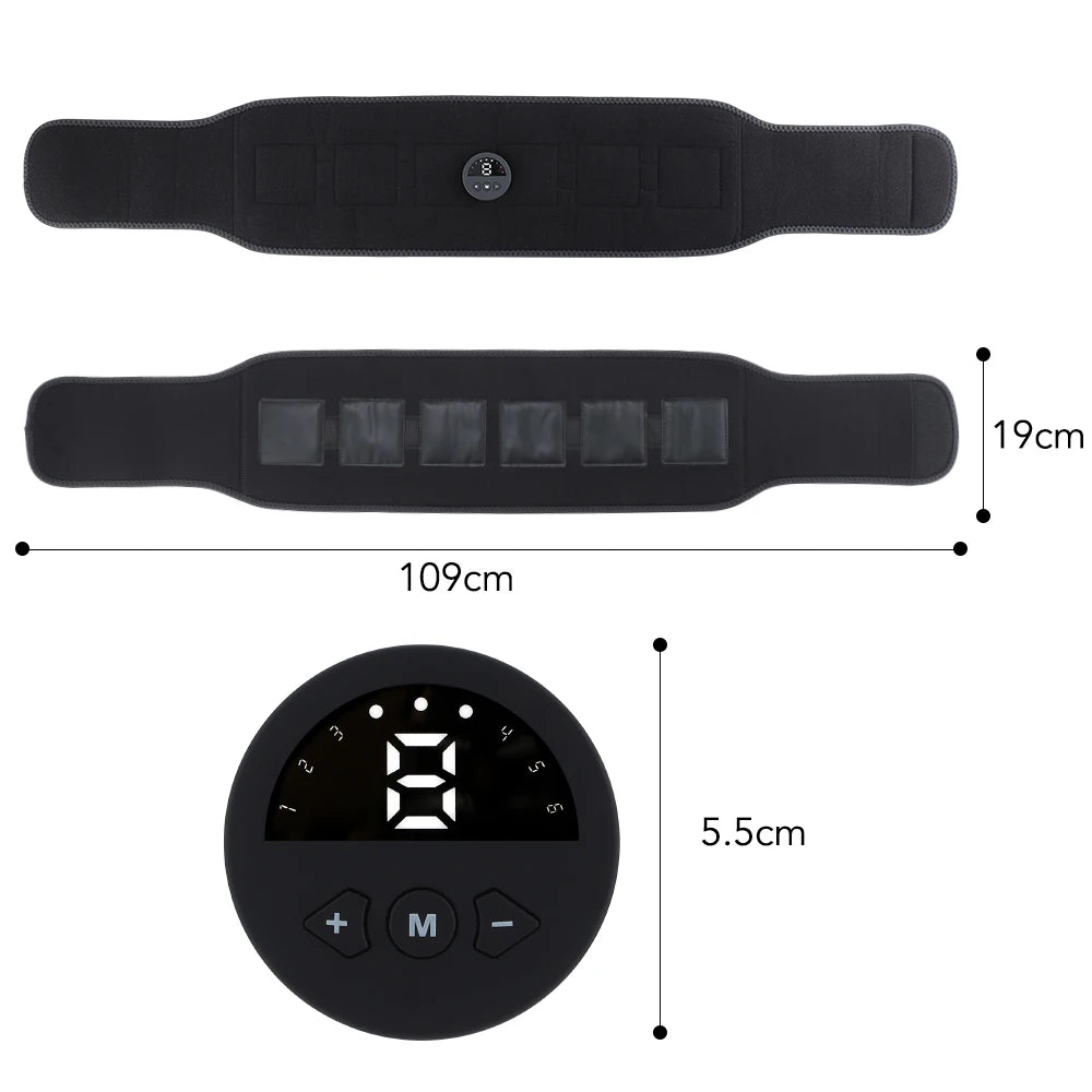 Electrical Muscle Stimulator ~ Abdominal Belt Trainer ~ Unisex Body Shaping, Fitness, Slimming and Massager