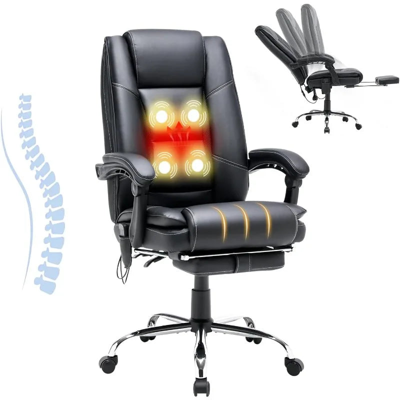 Ergonomic Office Chair with 4-Point Massage & Heat | HOMREST Executive