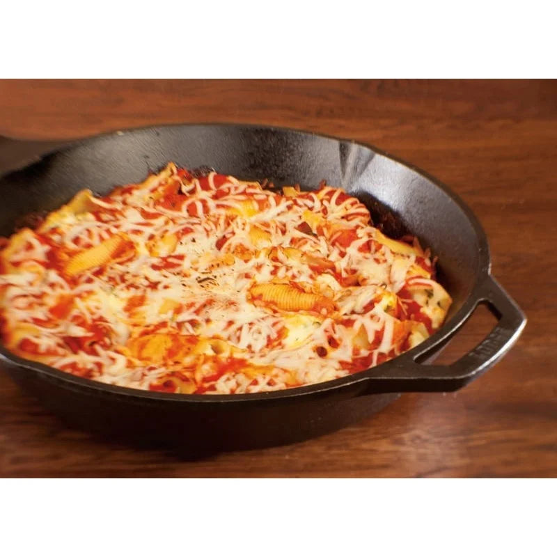 15 Inch Seasoned Cast Iron Skillet - Nonstick Induction Safe | StriveRiseFit.com