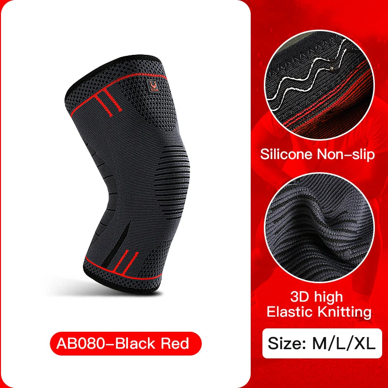 Compression Knee Support Sleeve Elastic Breathable Anti-Slip for Football Basketball & Sports | StriveRiseFit