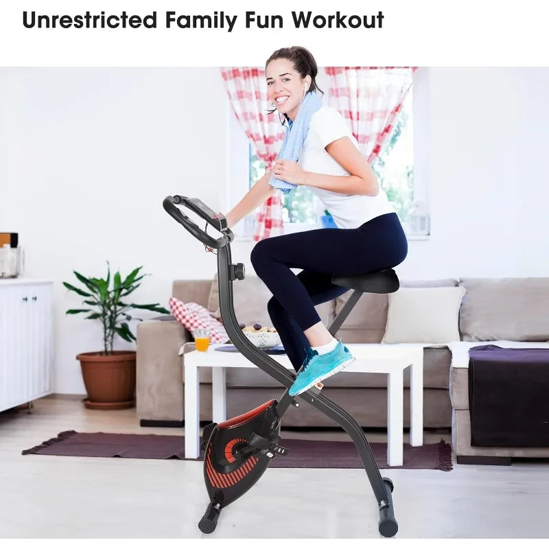 3-in-1 Folding Exercise Bike with 8-Level Resistance