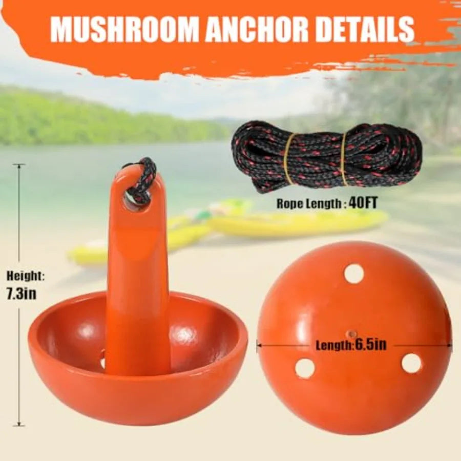 Kayak Anchor Kit with 40ft Rope & Storage Bag for Kayaks Canoes SUP Boards Jet Skis | StriveRiseFit