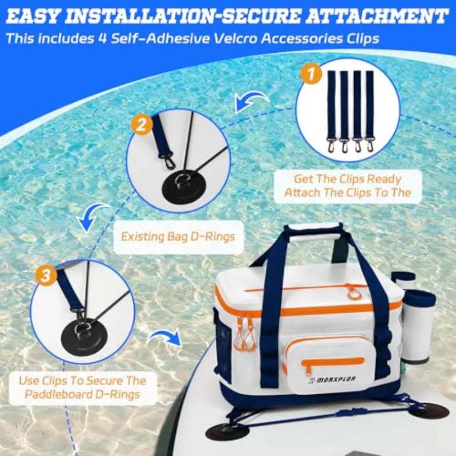 Waterproof Paddle Board Cooler Bag 24-Can SUP Deck Kayak Cooler Bag | StriveRiseFit