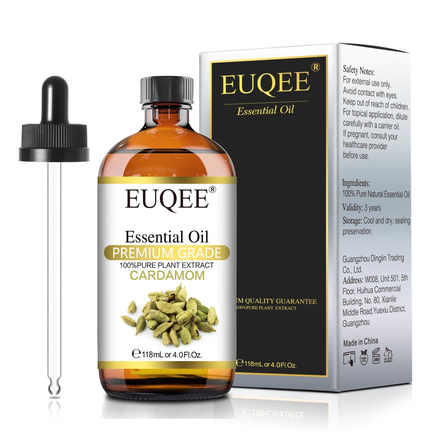 EUQEE 118ML Large Bottle of Essential Oil For Aroma Therapy Humidifier, DIY Soap, Massage
