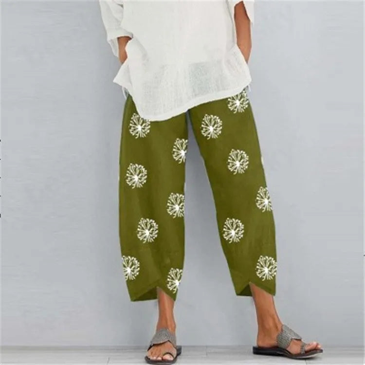 Streetwear Women Clothes Women Pants ~ Joggers Cotton / Linen Casual Autumn Elegant
