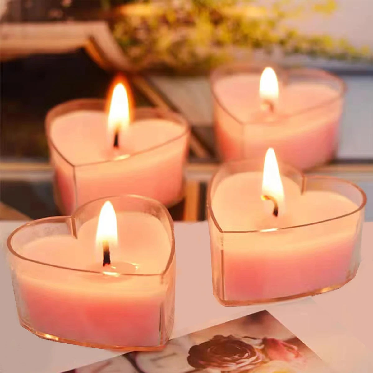 9-Piece Heart-Shaped Scented Candles for Weddings & Romance | StriveRiseFit