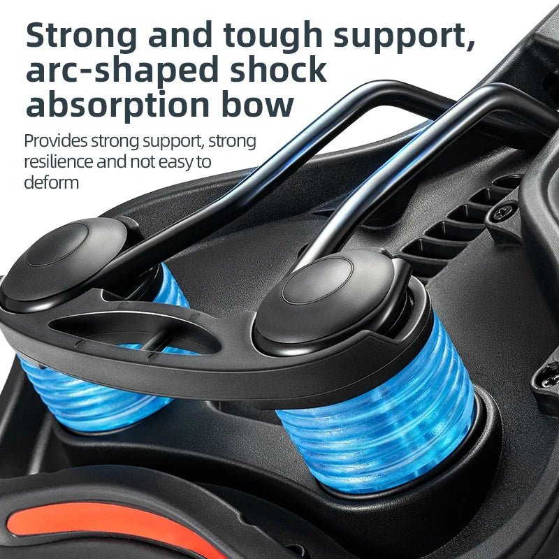 ROCKBROS Bike Saddle Silicone Cushion Shock Absorbing Comfortable Cycling Seat Hollow Breathable Thickened Sponge Bicycle Seat