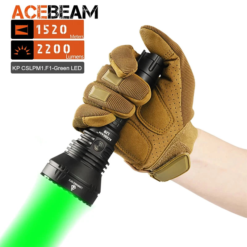 ACEBEAM L19 2.0 Hunting Flashlight 2200 Lumens 1520M Beam | StriveRiseFit