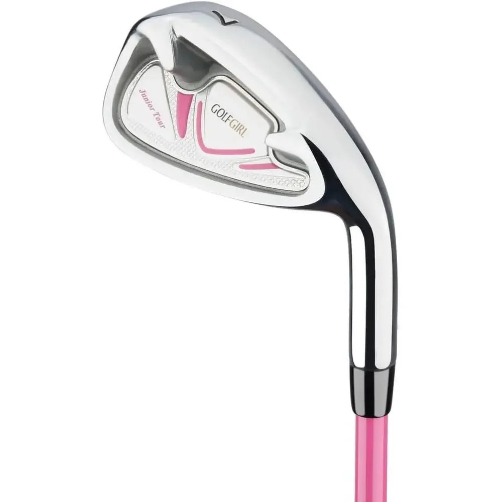 Junior Girls Golf Set | Pink Right-Handed Clubs, Graphite Shafts & Stand Bag (Ages 8-12)