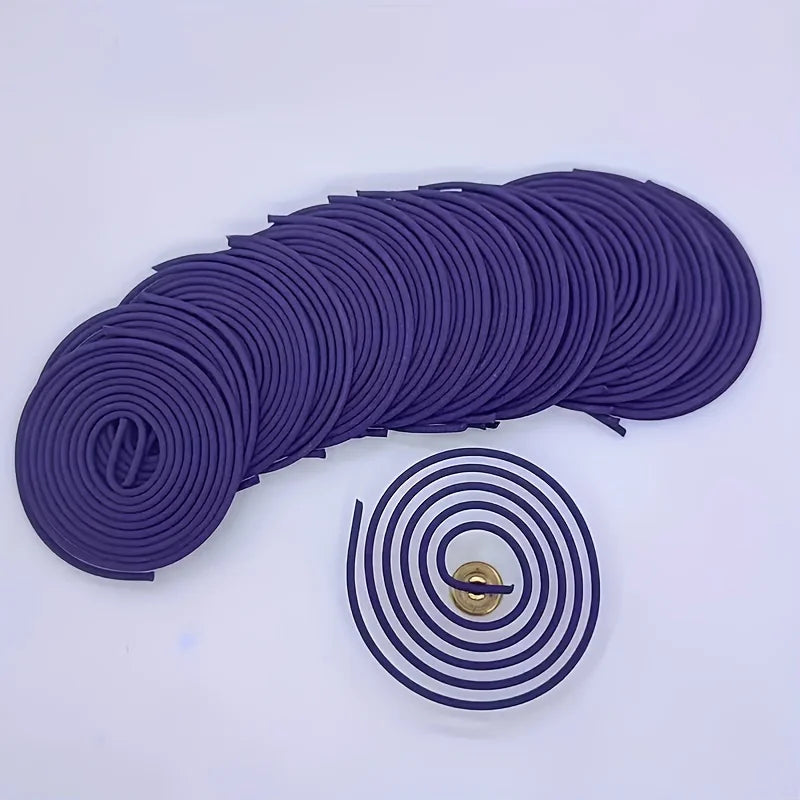 50-Pack Lavender Spiral Coil Incense with Gourd Burner 60-Min Burn | StriveRiseFit