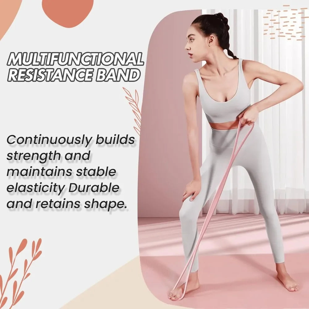Figure 8 Resistance Band, 15 lbs Non-Slip for Strength & Posture Training | StriveRiseFit