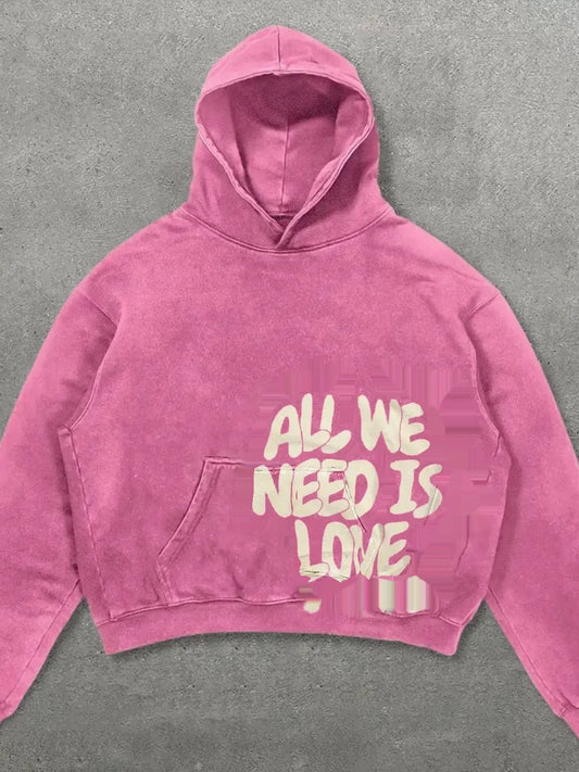 Retro Printed Long Sleeve Loose Top Women's Hoodie Comfortable Breathable Casual Fashion Spring Autumn Seasonal Wear