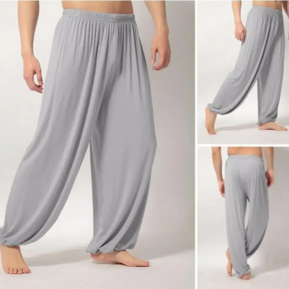 Men's Harem Pants Solid Color ~ Yoga Pants ~ Morning Exercise ~ Tai Chi Pants  ~ Casual Wide Leg Pants