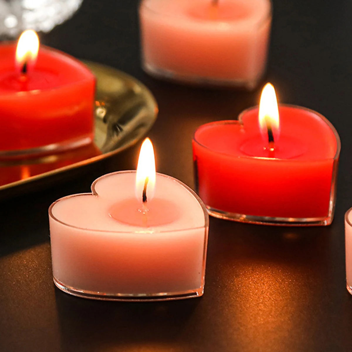 9-Piece Heart-Shaped Scented Candles for Weddings & Romance | StriveRiseFit