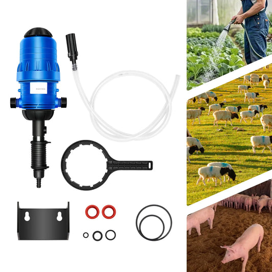 Automatic Fertilizer Injector Dispenser, Water-Driven Proportional with Hose & Accessories | StriveRiseFit