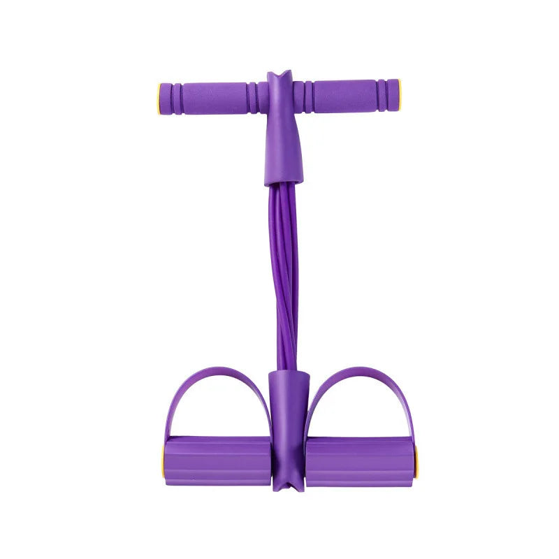 6-Tube Pedal Resistance Bands with Handles Full Body Yoga Stretching Trainer | StriveRiseFit
