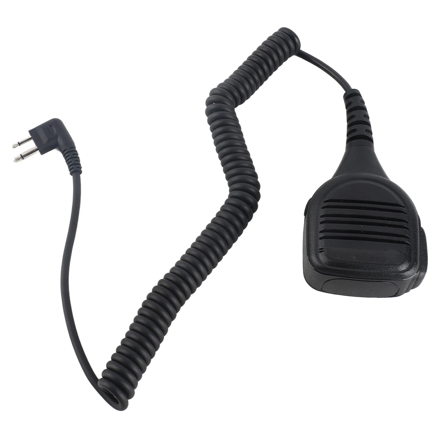 3.5mm Headphone Jack Speaker Mic Talkie Radio Hand Microphone with Steel Belt Clip Handheld Speaker Mic