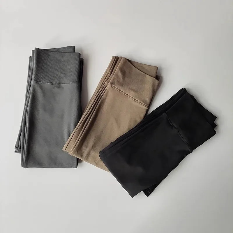 Seamless Flare Leggings Yoga Pants Women Bell-bottoms Yoga Trousers High Waist Fitness Pants High Elastic Gym Tight Sports