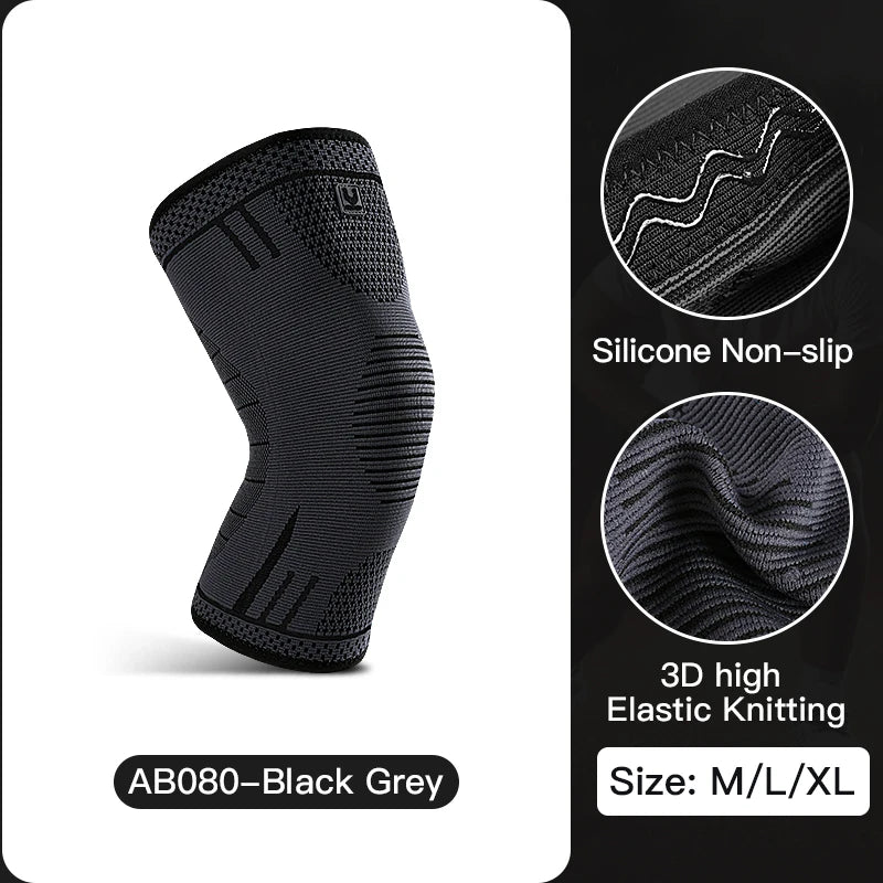 Compression Knee Support Sleeve Elastic Breathable Anti-Slip for Football Basketball & Sports | StriveRiseFit