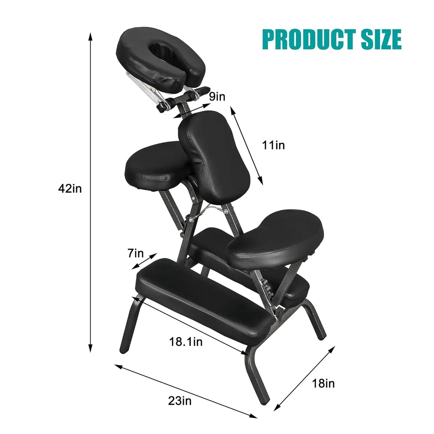 Portable Foldable Massage Chair with Face Cradle — Spa, Salon & Tattoo | StriveRiseFit