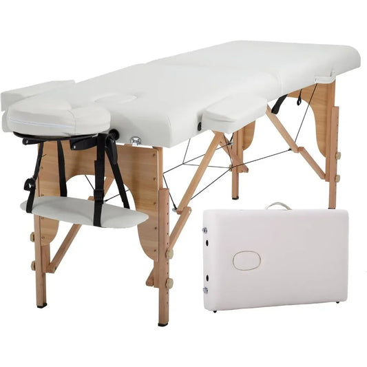Portable Massage Table ~ 2 Fold Spa Bed ~ Height Adjustable ~ Lash Bed