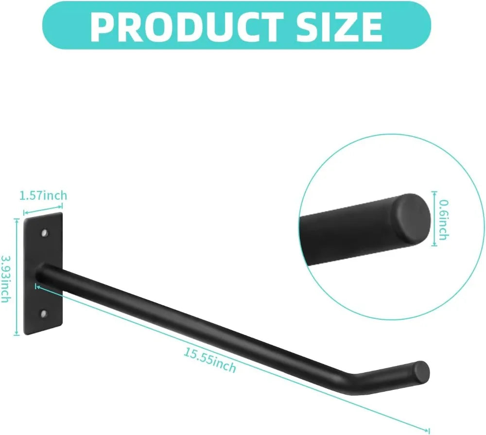 Wall Mount Exercise Ball Holder, Set of 2, Heavy-Duty Steel, Fits 55–75cm Balls | StriveRiseFit