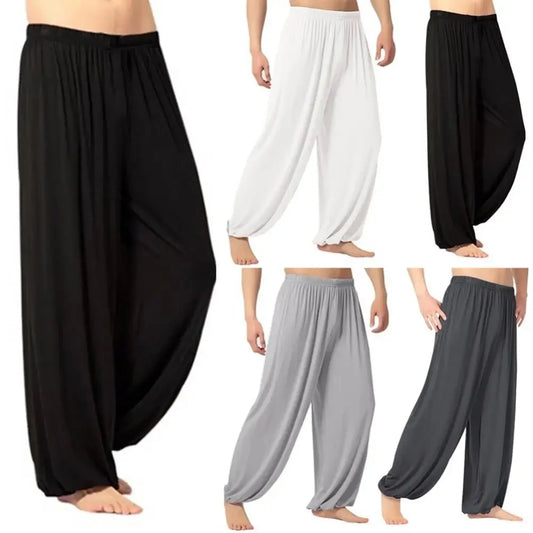 Men's Harem Pants Solid Color ~ Yoga Pants ~ Morning Exercise ~ Tai Chi Pants  ~ Casual Wide Leg Pants