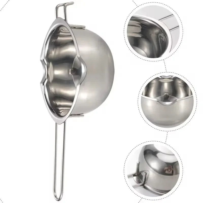 Stainless Steel Wax Melting Pot with Heat-Resistant Handle | StriveRiseFit