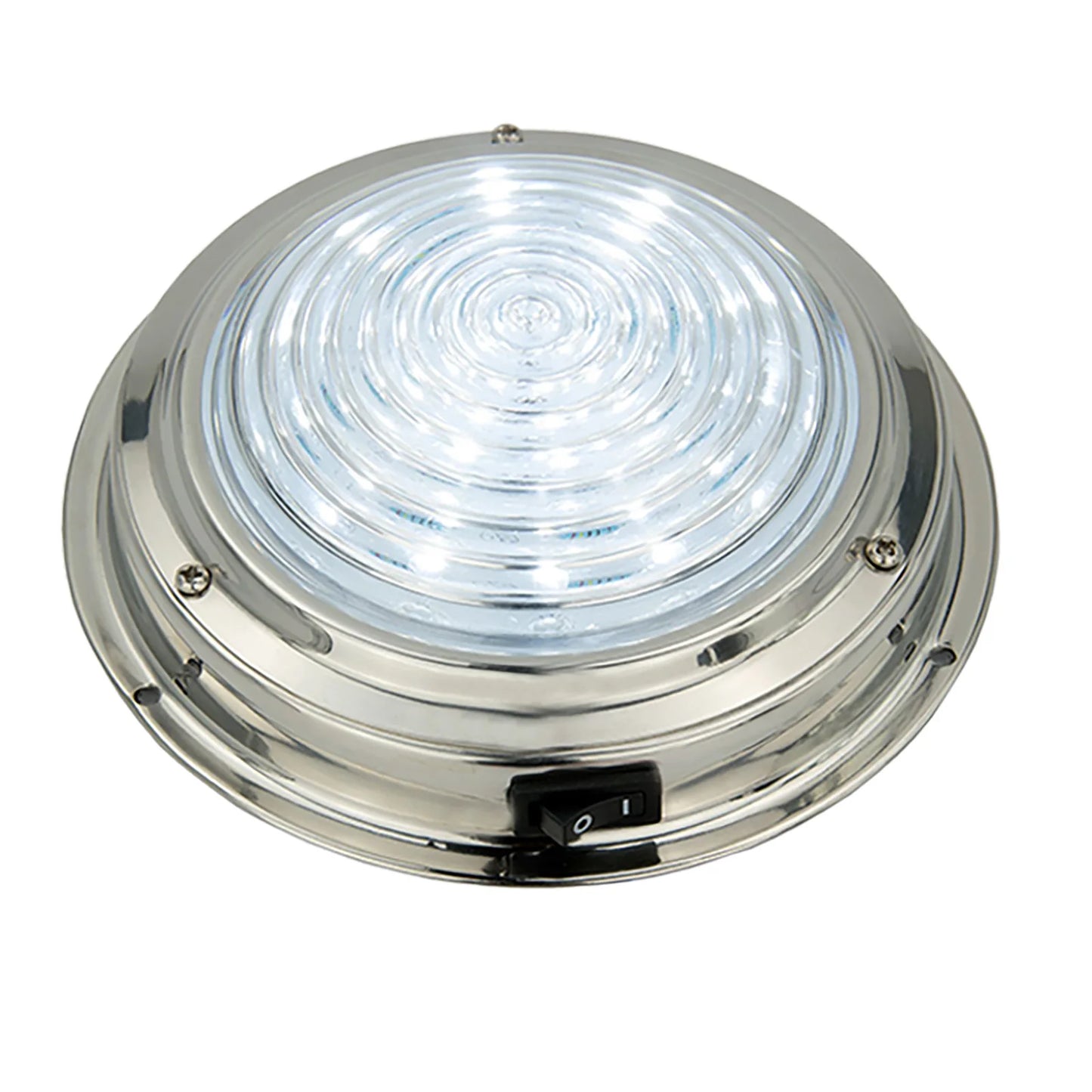 12V LED Dome Light 5.5" Stainless Steel | Boat, Marine & RV Cabin | StriveRiseFit
