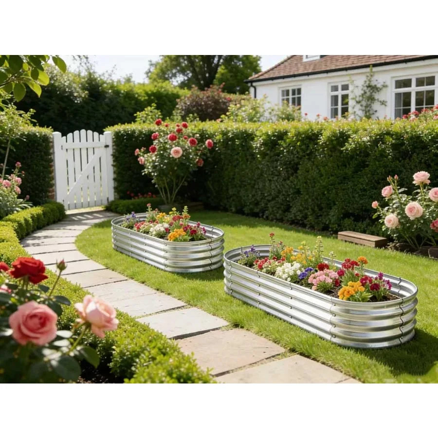 2-Pack Metal Raised Garden Bed — 6 ft × 2 ft Elevated Planter | StriveRiseFit