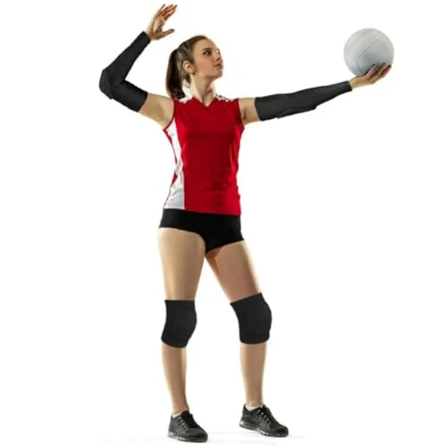 Volleyball Knee Pads & Arm Sleeves with Elbow Pads Set, Youth & Adult, XS-XL | StriveRiseFit