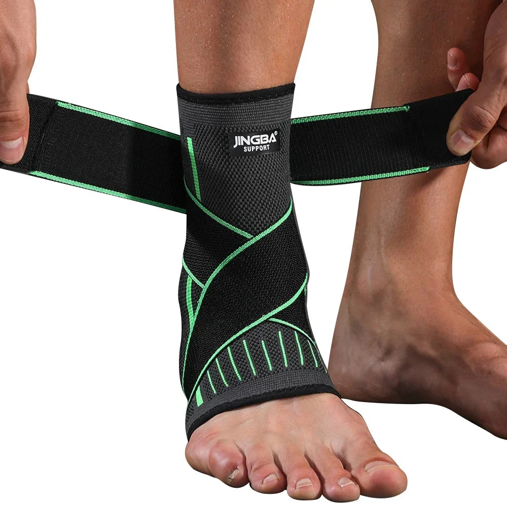Ankle Brace Compression Sleeve Adjustable Support Strap for Sprain Plantar Fasciitis & Recovery | StriveRiseFit