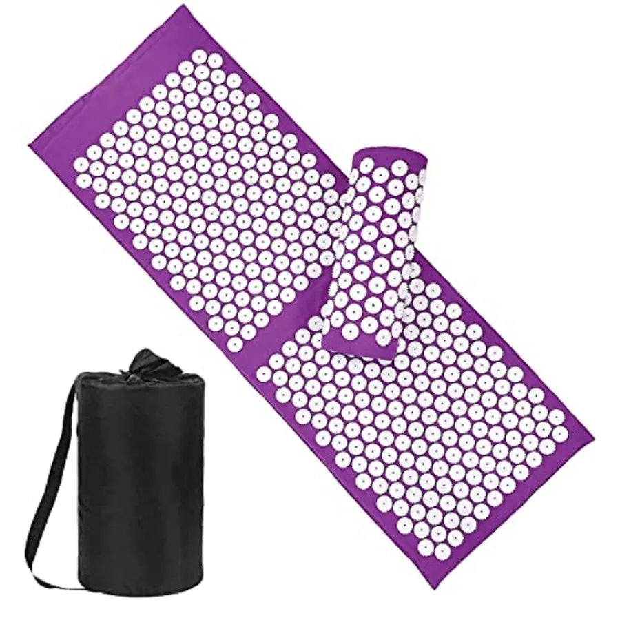 Acupressure Mat & Pillow Set with Carry Bag, Extra Long for Neck & Back Pain Relief | StriveRiseFit