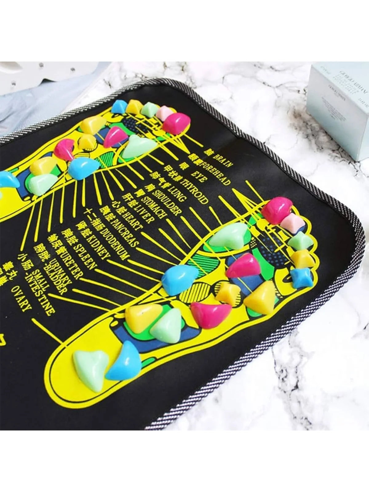 Pebble Acupressure Foot Massage Pad, Reflexology Pressure Plate for Home Use | StriveRiseFit