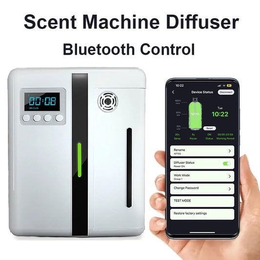 Smart Aroma Diffuser | Bluetooth & Timer | 160ml | 300m³ Coverage | StriveRiseFit