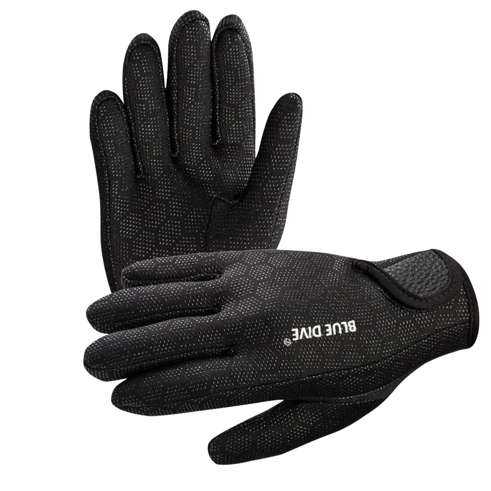 1.5mm Neoprene Gloves Adults Women Men Wetsuit Gloves Five Finger Warm Wetsuit ~ Winter Gloves for Scuba Diving, Snorkeling, Surfing