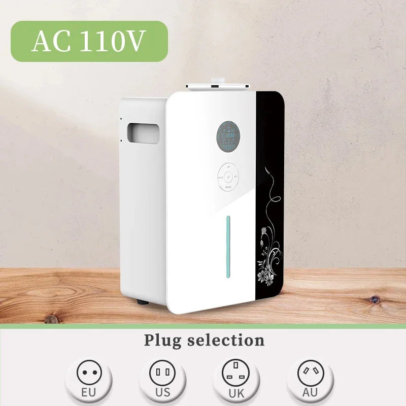 8000m³ Metal Electric Aroma Diffuser 1200ML Capacity Essential Oil Diffuser Commercial Perfume Air Freshener WIFI Home Fragrance