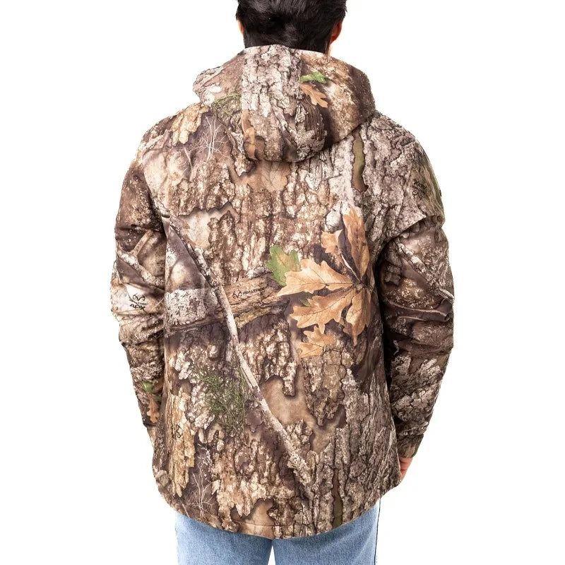 Realtree Men's or Women's Edge/Timber/Max-7 Camo Hunting Insulated Cold Weather Parka Jacket - Wind-proof, Mid-weight and Super Warm