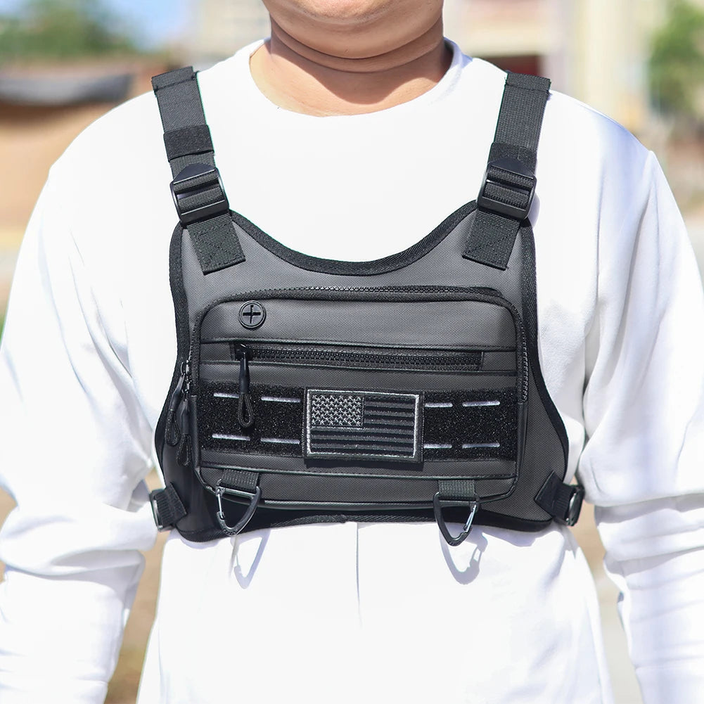Sports Chest Bag Running Vest - Large Capacity with Phone Holder