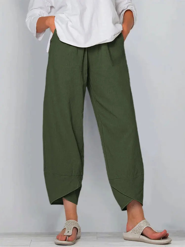 Streetwear Women Clothes Women Pants ~ Joggers Cotton / Linen Casual Autumn Elegant