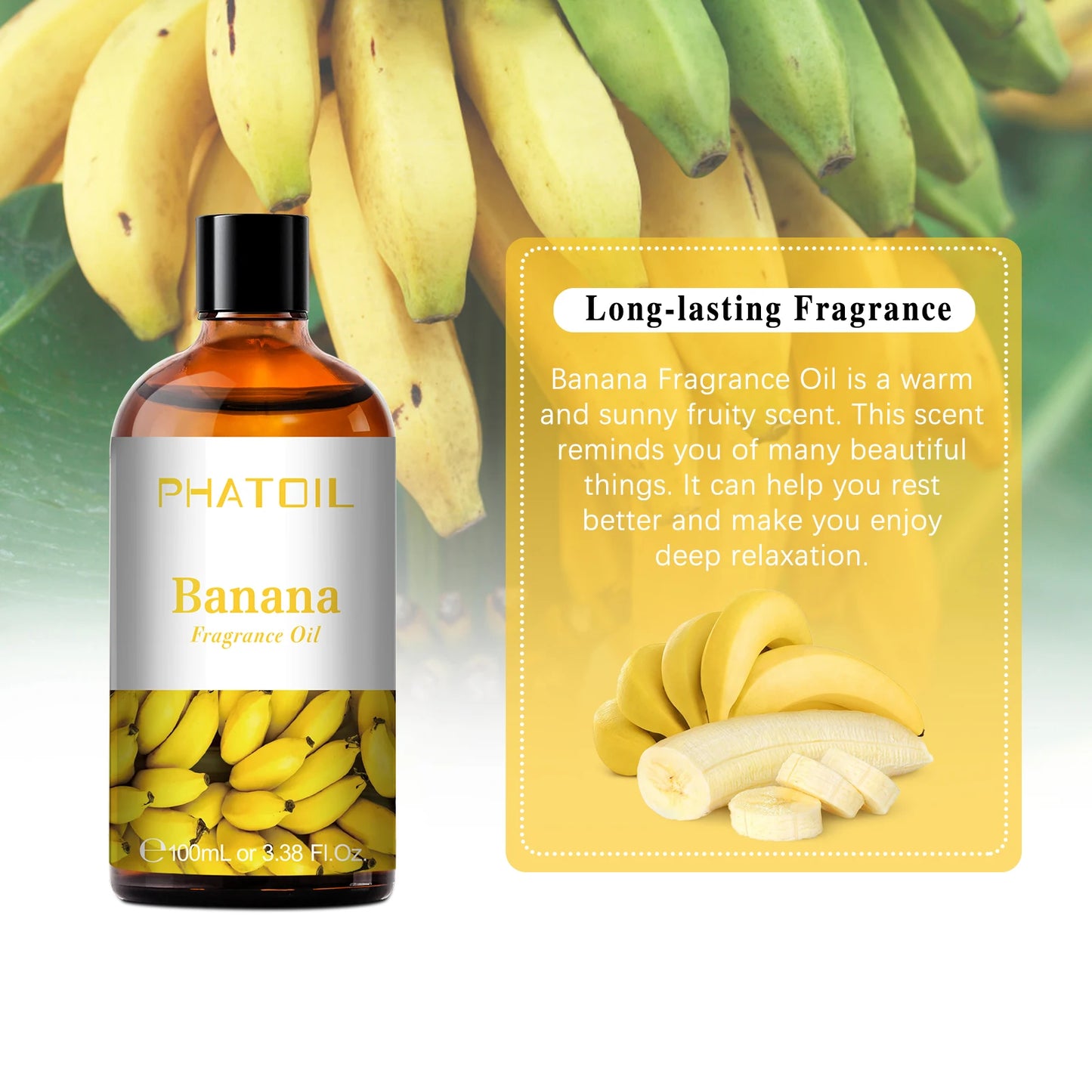 PHATOIL 100ML Fruit Fragrance Oils - Coconut, Vanilla, Apple & More | StriveRiseFit