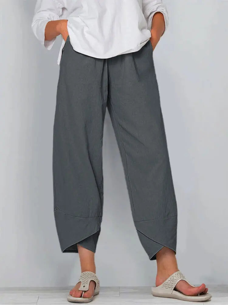 Streetwear Women Clothes Women Pants ~ Joggers Cotton / Linen Casual Autumn Elegant