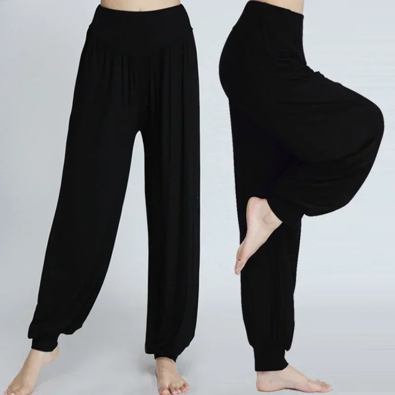 Women's Elastic Loose Casual Cotton Soft ~ Yoga, Sports, Dance, Tai Chi, and more! Relaxing, Comfortable and Breathable