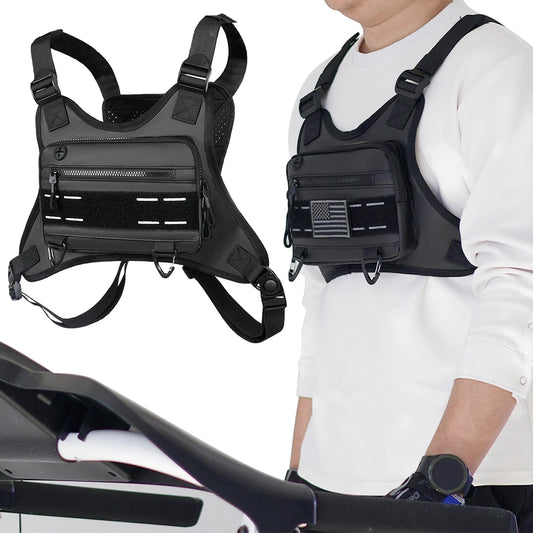 Sports Chest Bag Running Vest - Large Capacity with Phone Holder