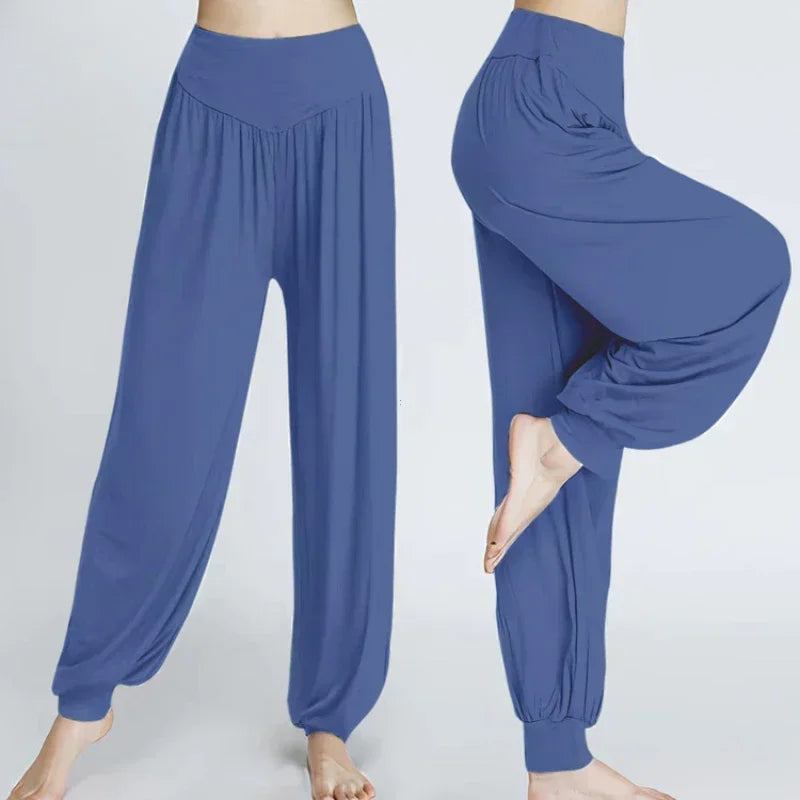 Women's Elastic Loose Casual Cotton Soft ~ Yoga, Sports, Dance, Tai Chi, and more! Relaxing, Comfortable and Breathable