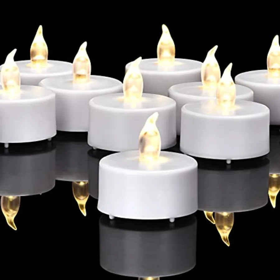 Flameless LED Tea Light Candles Battery Operated 200+ Hours | StriveRiseFit