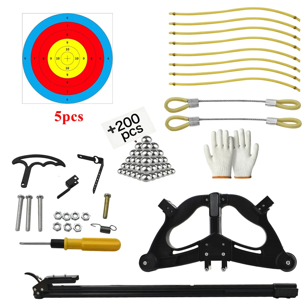 Professional Outdoor Hunting Steel Ball Bow High Power Slingshot