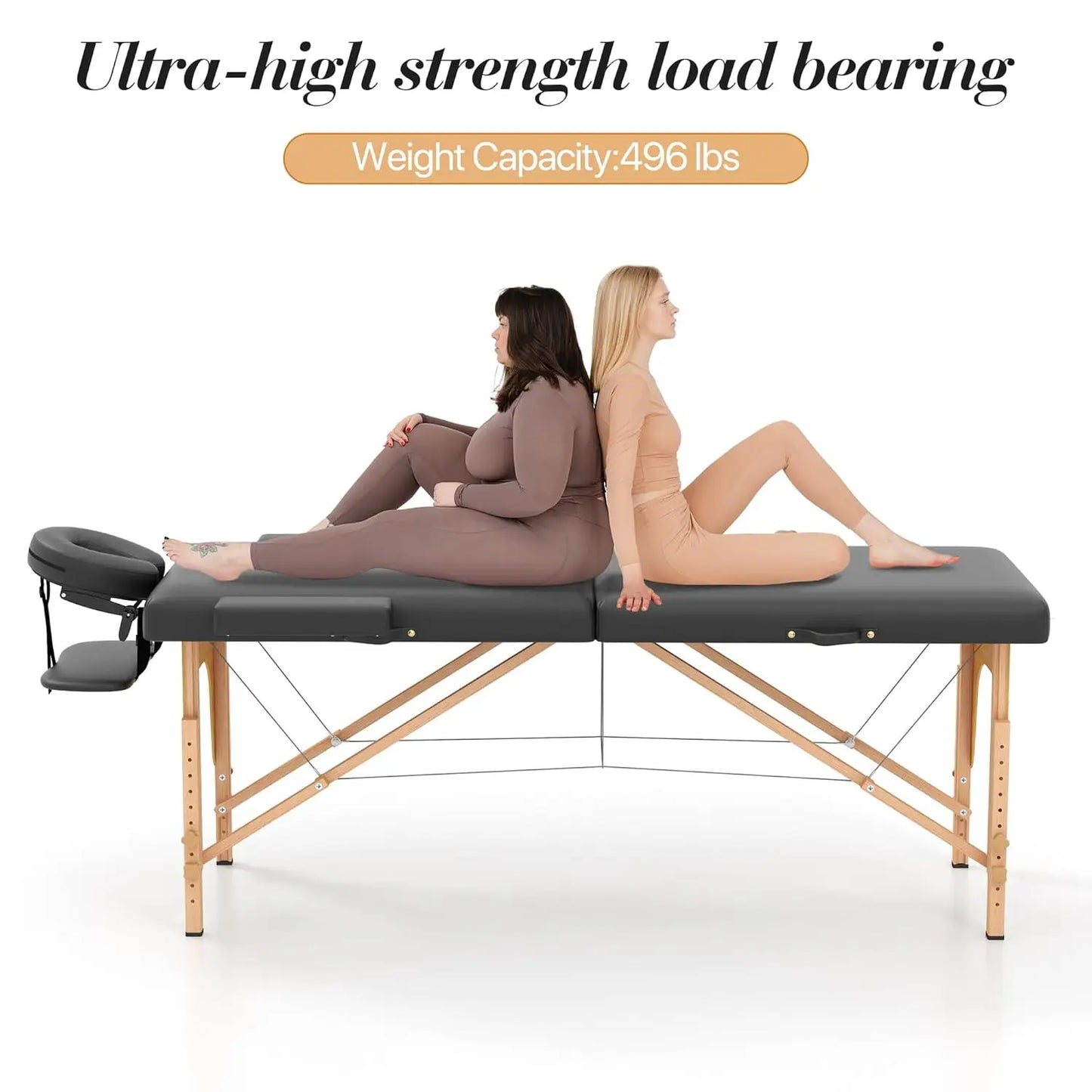 Portable Foldable Massage Table with Face Cradle — 2 & 3 Fold Options | StriveRiseFit